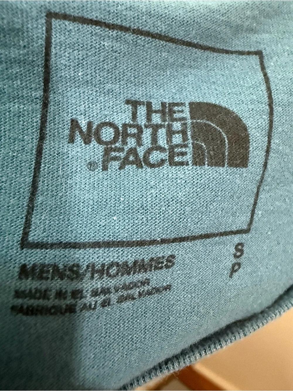 The North Face Men’s Long Sleeve Logo Tee - Teal Blue with White Graphics